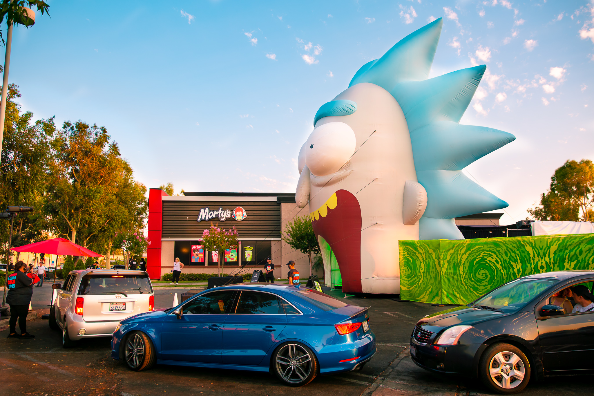 The outside of "Morty's" drive-thru